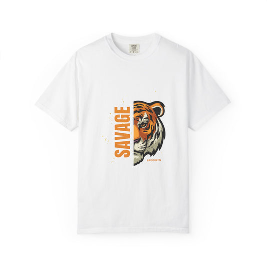 Savage Tiger Graphic Tee, Unisex Shirt, Gift for Animal Lovers, Casual Wear, Birthday Present, Wild Life Style
