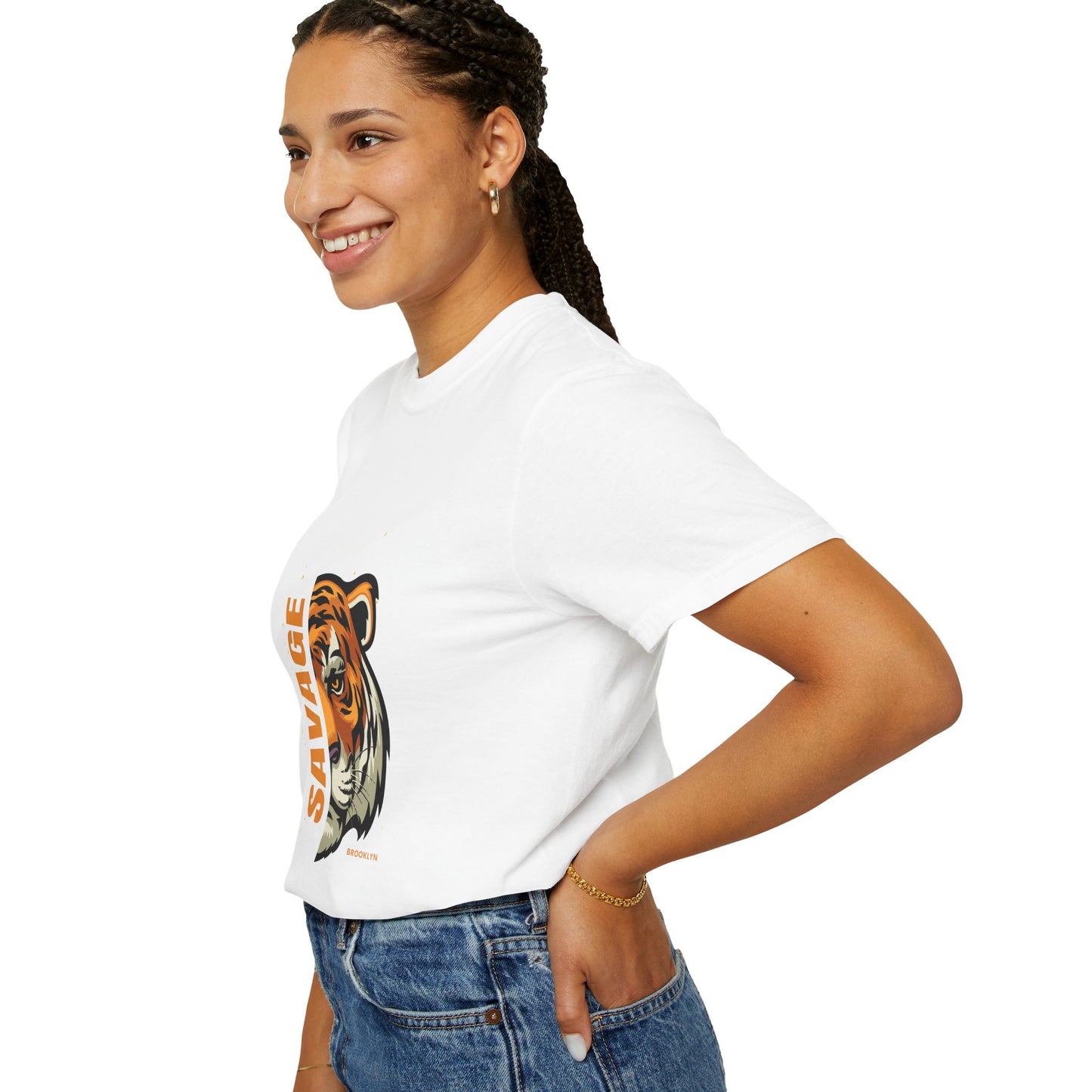 Savage Tiger Graphic Tee, Unisex Shirt, Gift for Animal Lovers, Casual Wear, Birthday Present, Wild Life Style