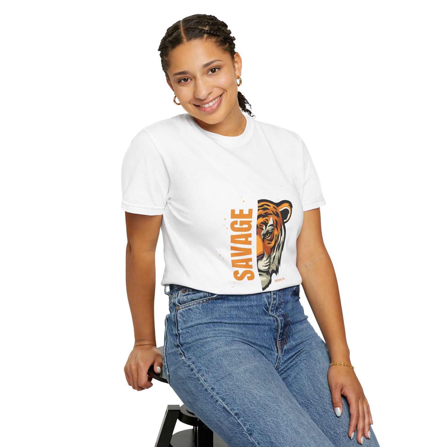 Savage Tiger Graphic Tee, Unisex Shirt, Gift for Animal Lovers, Casual Wear, Birthday Present, Wild Life Style
