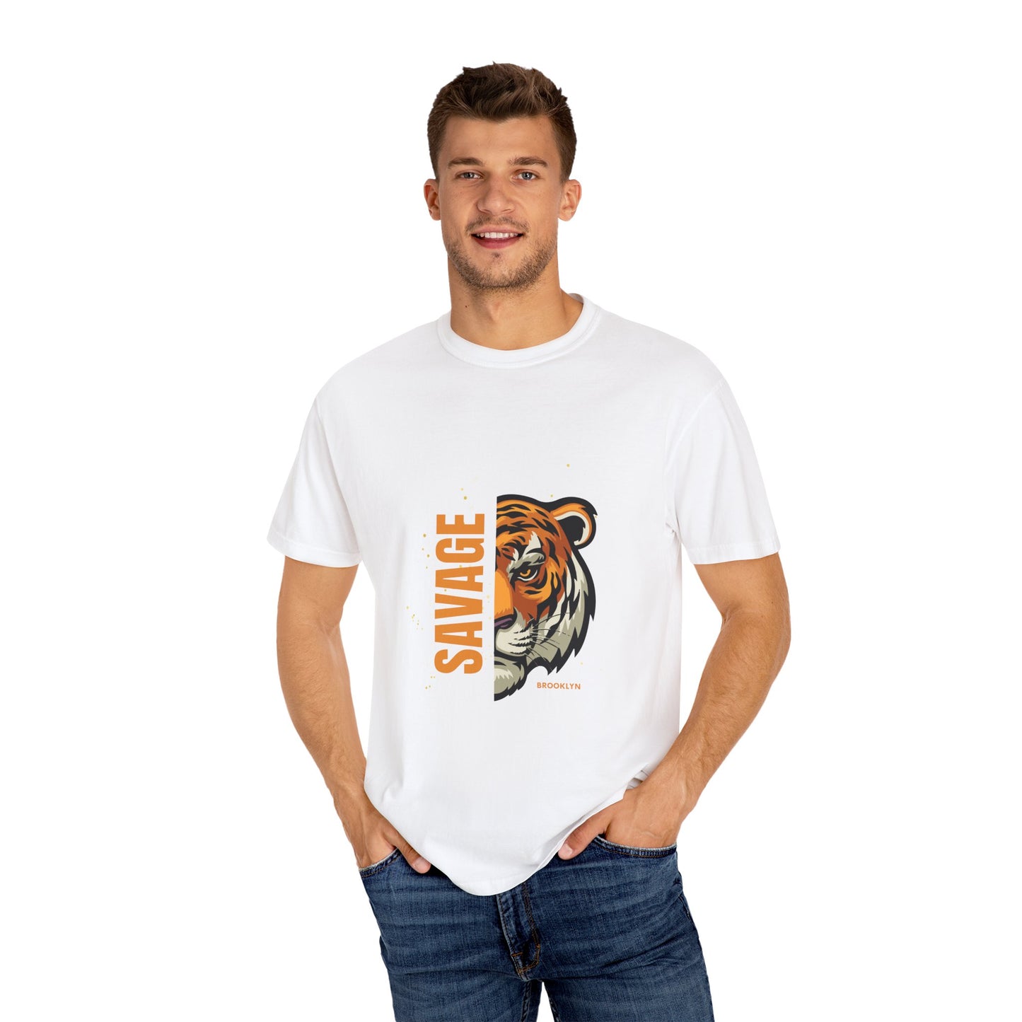 Savage Tiger Graphic Tee, Unisex Shirt, Gift for Animal Lovers, Casual Wear, Birthday Present, Wild Life Style