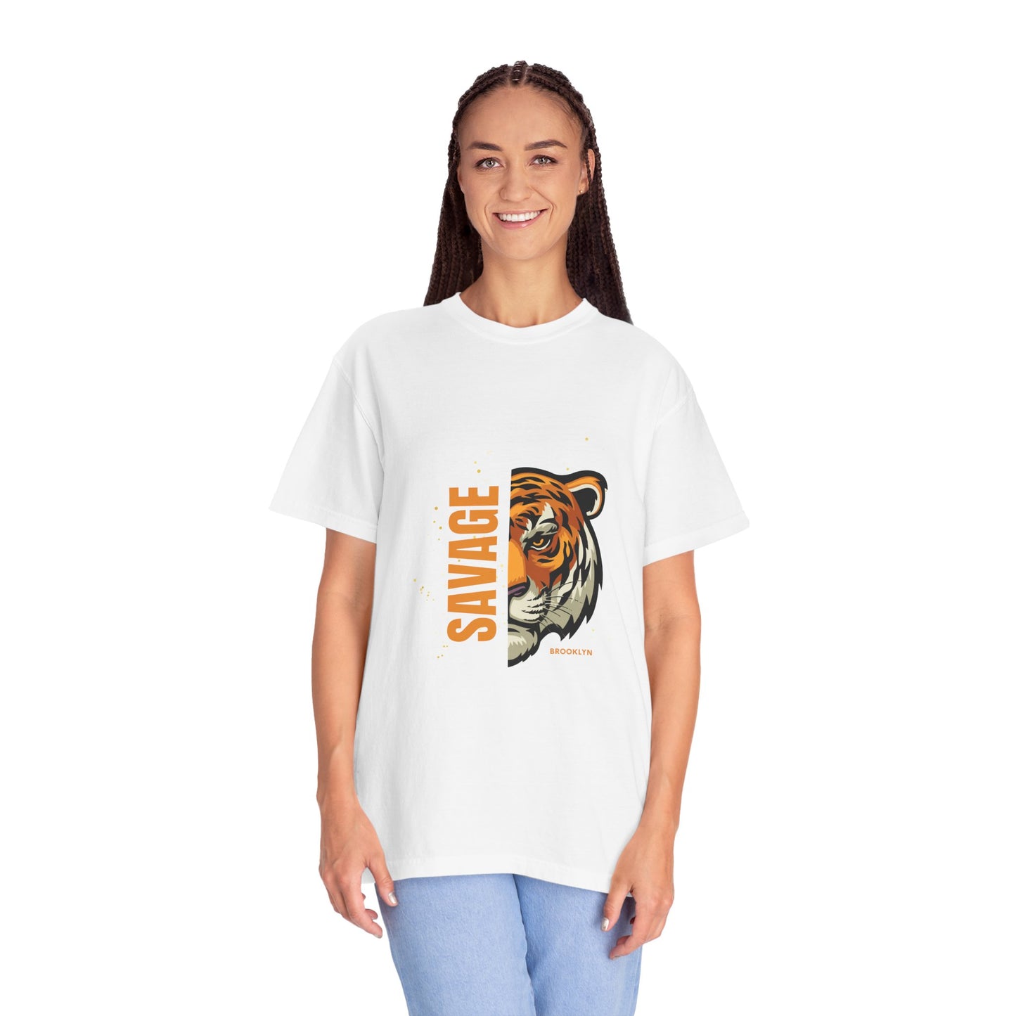 Savage Tiger Graphic Tee, Unisex Shirt, Gift for Animal Lovers, Casual Wear, Birthday Present, Wild Life Style